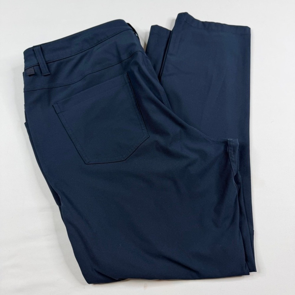 Lululemon Commission‎ Pant Classic Mens 36 Navy Blue ABC Slim Chino Trousers